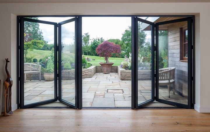 bi-folding aluminium doors